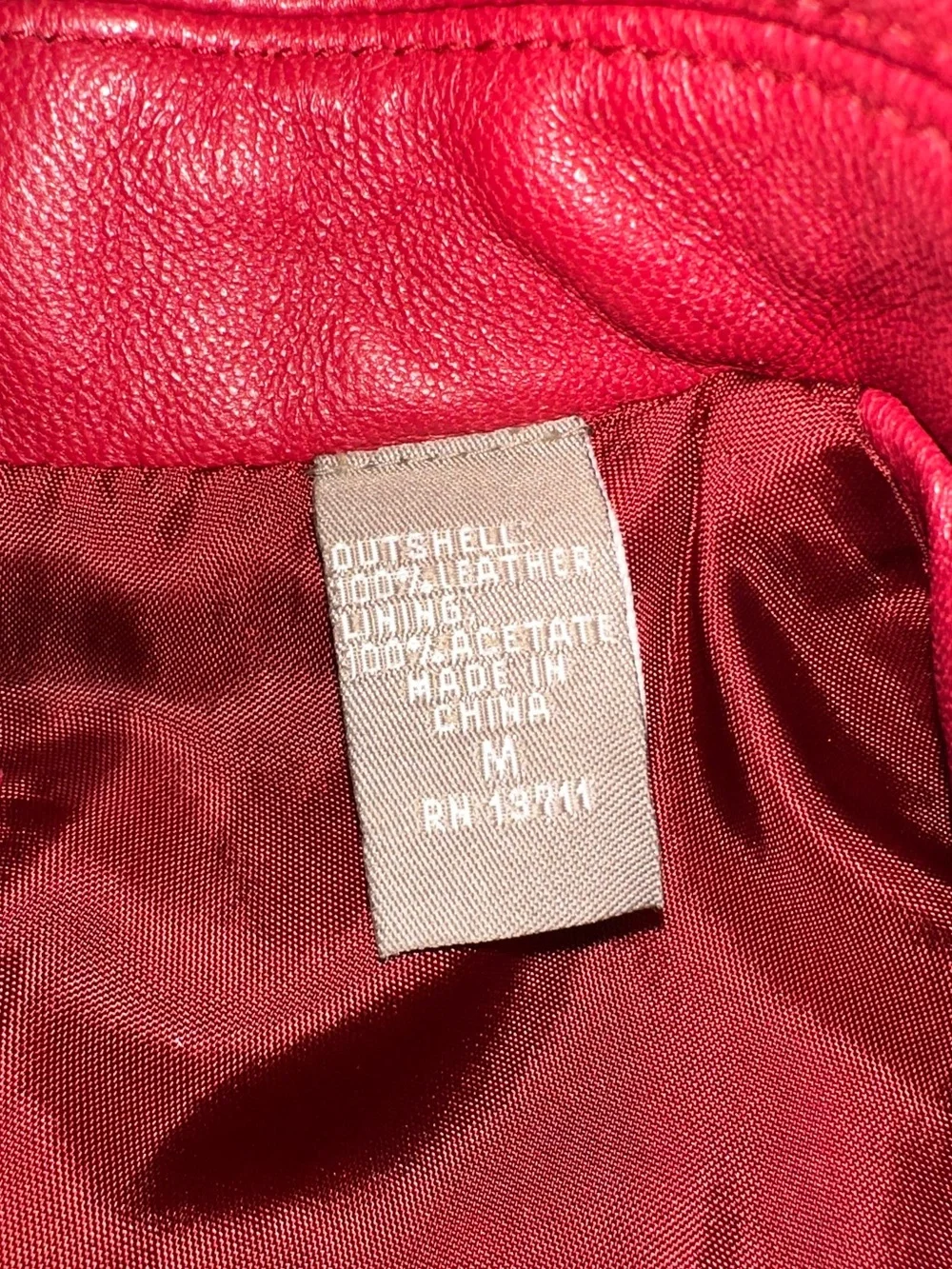 Vintage Valerie Separates Oxblood Genuine Leather Blazer Jacket M